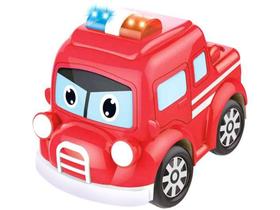 Carrinho de Fricção Baby Land Carro de Bombeiro - Musical Cardoso Toys