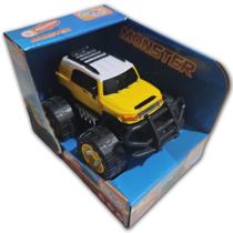 Carrinho De Fricção Monster Trucks Possantes Wellkids Amarel