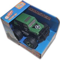 Carrinho De Fricção Monster Trucks Possantes Wellkids Verde