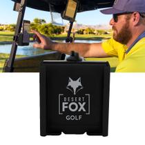 Carrinho de golfe ajustável Phone Caddy DESERT FOX GOLF Black Carrinho de golfe ajustável Phone Caddy DESERT FOX GOLF Black