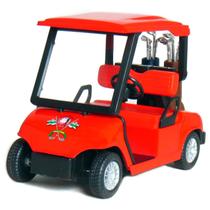Carrinho de Golfe de Brinquedo KinsFun 11,5 cm Die Cast Vermelho com Recuo Carrinho de Golfe de Brinquedo KinsFun 11,5 cm Die Cast Vermelho com Recuo