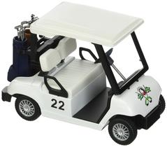 Carrinho de golfe de brinquedo KinsFun, modelo de metal fundido sob pressão com ação de retração Carrinho de golfe de brinquedo KinsFun, modelo de metal fundido sob pressão com ação de retração