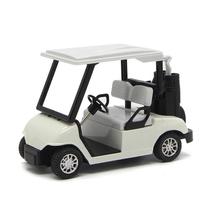 Carrinho de golfe elétrico de jardim modelo fundido em escala 1/20