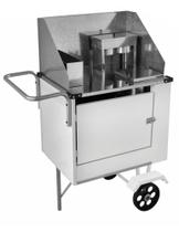 Carrinho de Hot Dog Cefaz Econômico Branco Simples Rodas Maciças BEC03M