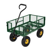 Carrinho de jardim VIVOHOME Heavy Duty, capacidade de 400 kg, malha de aço