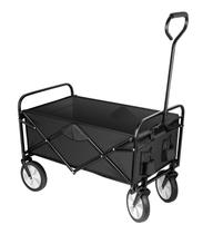 Carrinho de jardim YSSOA Rolling Dobrável Dobrável 100kg Preto