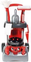 Carrinho de Limpeza Casdon 28 cm Vermelho com Aspirador Conjunto