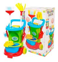 Carrinho De Limpeza Colorido Cleaning Trolley - Maral 1098