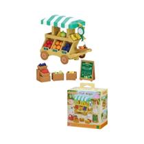 Carrinho De Loja De Frutas Playset Para Crianças Autêntico Senbeier Família Loja Série Casa