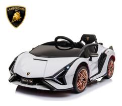 Carrinho de Luxo Elétrico Infantil Com Controle Som 12v Branca Carrinho de Luxo Elétrico Infantil Com Controle Som 12v Branca