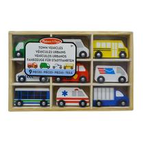 Carrinho De Madeiras Urbanos Melissa Amp Doug 13170 9 Peças