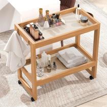 Carrinho de Manicure Com Rodas Secrets Milano Pérola