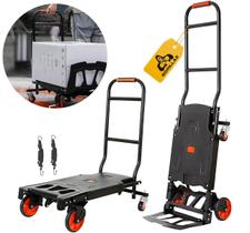 Carrinho De Mão Carga Plataforma Metal Dobravel 100kg