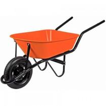 Carrinho de Mão Carriola Laranja com Caçamba Plástica Funda 55 Litros Tramontina Carrinho de Mão Carriola Laranja com Caçamba Plástica Funda 55 Litros Tramontina