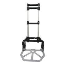 Carrinho De Mão Com 2 Rodas Dobrável Alumínio Alça Transporte Carga 68kg