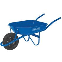 Carrinho de mão com caçamba metálica rasa 50 litros Carrinho de mão com caçamba metálica rasa 50 litros