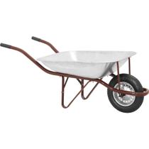Carrinho de mão com Pneu e Câmara, Caçamba Reta, Galvanizada, Vonder Carrinho de mão com Pneu e Câmara, Caçamba Reta, Galvanizada, Vonder