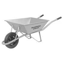 Carrinho de mão com Pneu Maciço, Caçamba Metálica Reta, 65 Litros, Tramontina Carrinho de mão com Pneu Maciço, Caçamba Metálica Reta, 65 Litros, Tramontina