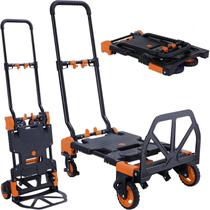 Carrinho de mão COOCHEER 2 em 1 dobrável de 150 kg Load Dolly