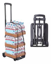 Carrinho De Mão Dobrável Compacto 2 Rodas Suporta Até 40kg