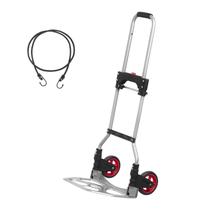 Carrinho de mão dobrável Dolly LEADALLWAY, capacidade de 180 libras, aço