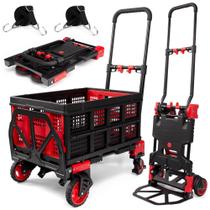 Carrinho de mão dobrável Dolly YANGTZE 2 em 1 com cesto de 150 kg