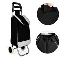 Carrinho De Mão Dobrável Multiuso Compras Feira Com Rodas Suporta ate 30 KG