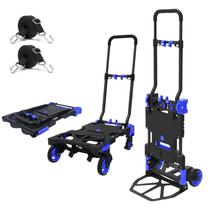 Carrinho de mão dobrável Oyoest Heavy Duty 150 kg de carga com rodas Carrinho de mão dobrável Oyoest Heavy Duty 150 kg de carga com rodas