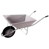 Carrinho de Mão Esfera Extra Forte 45L Chapa 20 Pneu Câmara 3,25x8 Cinza