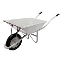 Carrinho de Mão Esfera Extra Forte 60 Litros - Chapa 18 Pneu Câmara 3,25x8 Cinza