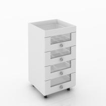 Carrinho de maquiagem PE2009 Branco - Tecno Carrinho de maquiagem PE2009 Branco - Tecno