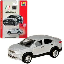 Carrinho de Metal Fiat Fastblack Prata Pneus de Borracha CKS
