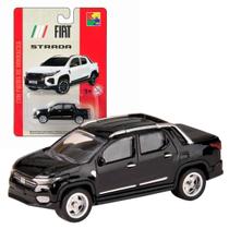 Carrinho De Metal Fiat Strada 1:64 Original, CKS Toys, Pneus De Borracha, Miniatura De Colecionador