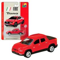 Carrinho de Metal Fiat Toro Vermelha Pneus de Borracha CKS