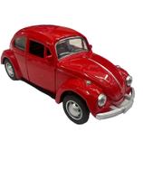 Carrinho de Metal - Fusca vermelho - Fricção