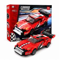 Carrinho De Montar Carro Esportivo Vermelho 199 Peças Blocos Infantil Modelo Corrida Educativo Criativo Crianças +3 Anos Carrinho De Montar Carro Esportivo Vermelho 199 Peças Blocos Infantil Modelo Corrida Educativo Criativo Crianças +3 Anos