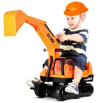 Carrinho de Montar Infantil Escavadeira Pá Móvel + Capacete Carrinho de Montar Infantil Escavadeira Pá Móvel + Capacete