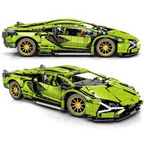 Carrinho De Montar Mais De 1000 Peças Bloco Construção Lambo