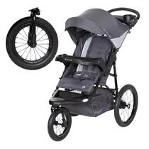Carrinho de passeio Baby Trend Expedition Zero Flat Jogger com luzes LED