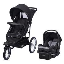 Carrinho de passeio Baby Trend Journey Jogger Travel System preto