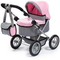 Carrinho de Passeio Bayer Design Baby Doll Trendy - Cinza/Rosa - 46cm