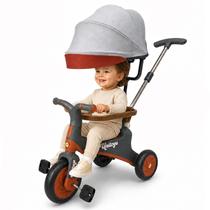 Carrinho de Passeio Bebê Triciclo Vintage Infantil Com Capota E Haste Empurrador Até 25 Kg Carrinho de Passeio Bebê Triciclo Vintage Infantil Com Capota E Haste Empurrador Até 25 Kg