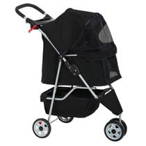 Carrinho de Passeio BestPet para Pets - 3 Rodas, Preto Carrinho de Passeio BestPet para Pets - 3 Rodas, Preto