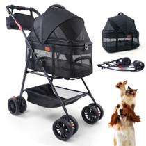 Carrinho de Passeio Bicystar para Pets - Para Cães e Gatos Pequenos com Suporte Removível