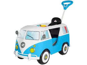 Carrinho de Passeio Calesita Kombina c/ Haste e Pedal - Azul