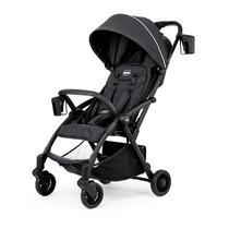 Carrinho de passeio Chicco Presto autodobrável com dossel em grafite/cinza