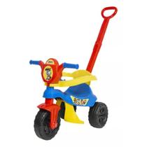 Carrinho de Passeio com Pedal Infantil KEMOTOCA Baby Dog Azul