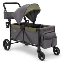 Carrinho de passeio Delta Children Jeep Sport All-Terrain cinza/verde Carrinho de passeio Delta Children Jeep Sport All-Terrain cinza/verde