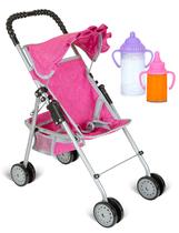 Carrinho de passeio Doll fash n kolor My First Baby Doll com cesta Carrinho de passeio Doll fash n kolor My First Baby Doll com cesta