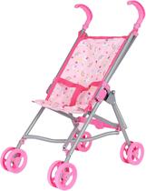 Carrinho de passeio Doll Stroller Dream Collection Metal Fold Up, rosa